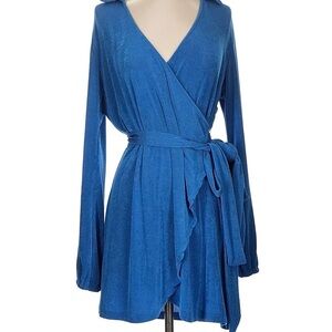 Etiquette Clothiers Blue Long Sleeve Dress
